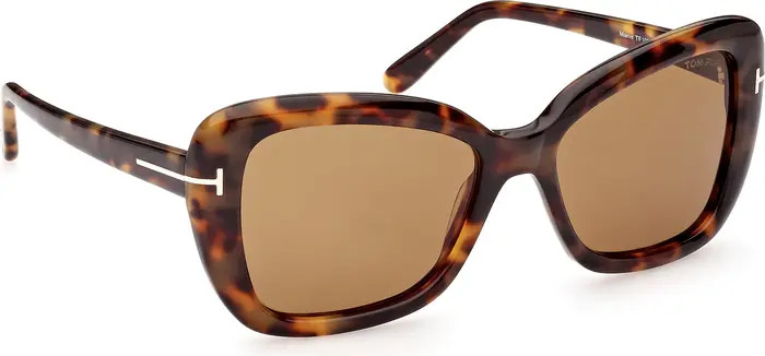 TOM FORD Maeve 55mm Gradient Butterfly Sunglasses | Nordstrom | Nordstrom