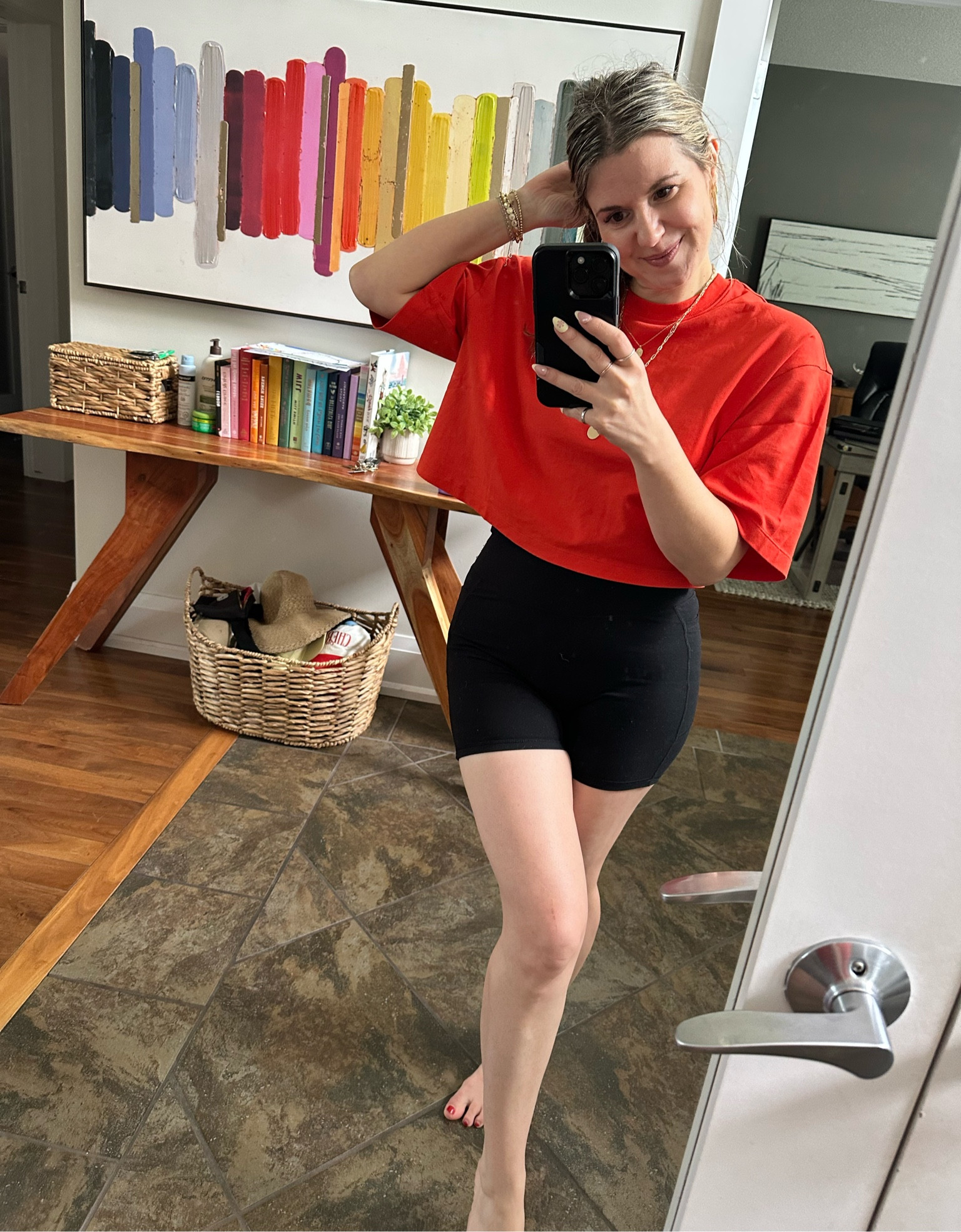 Small in tshirt and shorts 

#LTKsale #LTKcanada #LTKsummer