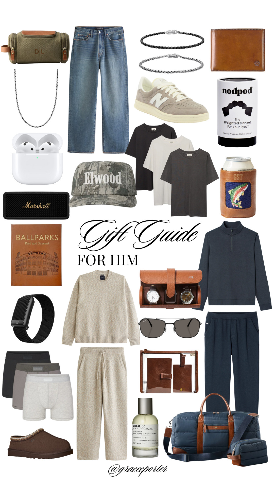 Gift Guide: For Him 🎣 A lineup of easy, practical favorites- the Elwood camo hat, Vuori activewear sets, David Yurman accessories, Whoop, everyday tees, a classic dop kit, travel essentials, Mark & Graham staples, and more pieces he’ll actually use. 

 #LTKGiftGuide #LTKStyleTip #LTKMens