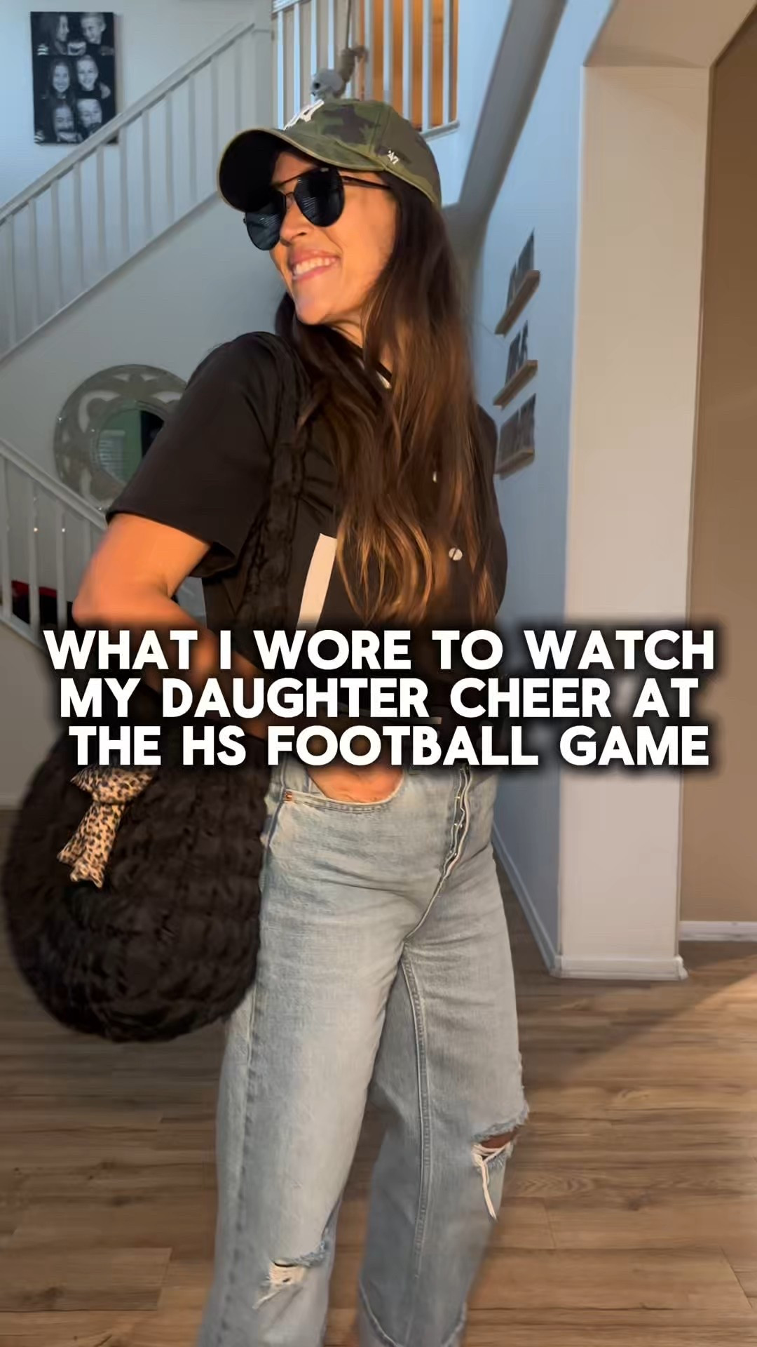 Loved watching her cheer 📣! My jeans are on sale for $20 right now 👏🏻 👏🏻 👏🏻.  It’s all linked below for you 😘. 

Pants = size 4
Top = thrifted 
Sandals = TTS

#LTKFindsUnder50 #LTKActive #LTKSaleAlert