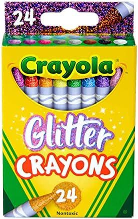 Crayola Glitter Crayons, Back To School Supplies, 24Count, Multi | Amazon (US)