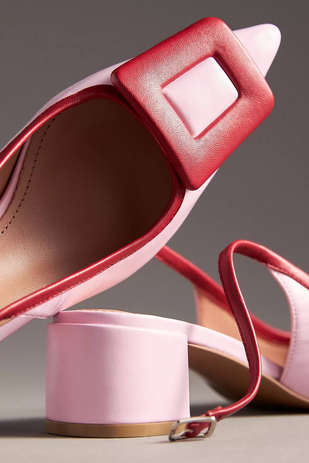 Bibi Lou Bonnie Slingback Buckle Detail Heels | Anthropologie (US)