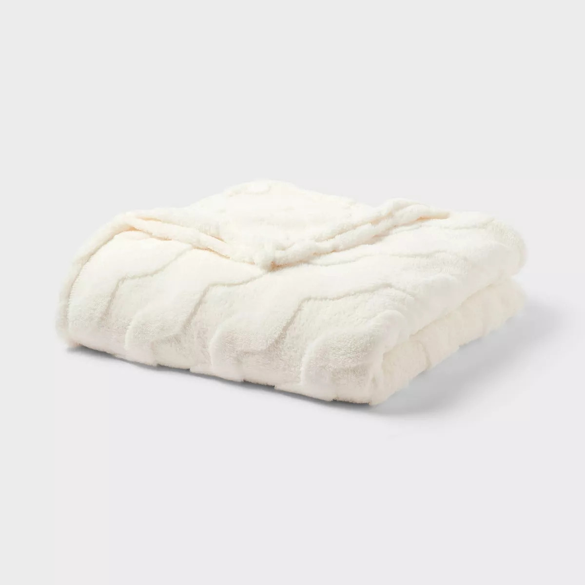 Wavy Jacquard Plush Blanket - Room Essentials™ | Target
