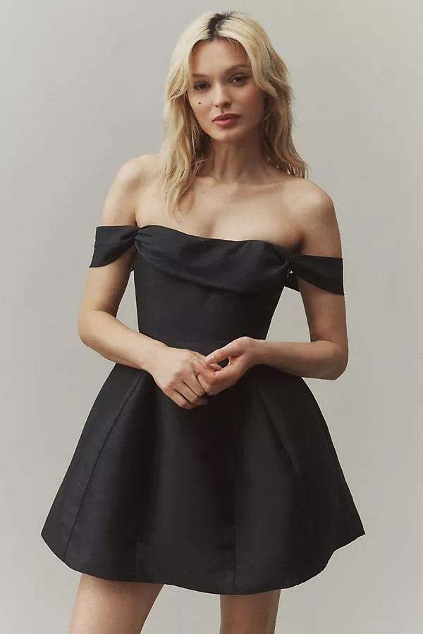 Lydia Off-The-Shoulder Corset Mini Dress | Anthropologie (US)