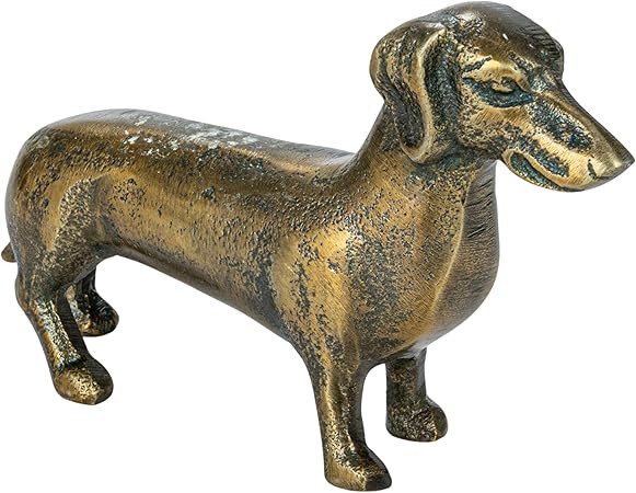 Creative Co-Op Antique Cast Aluminum Dachshund Accent Decor, Brass | Amazon (US)
