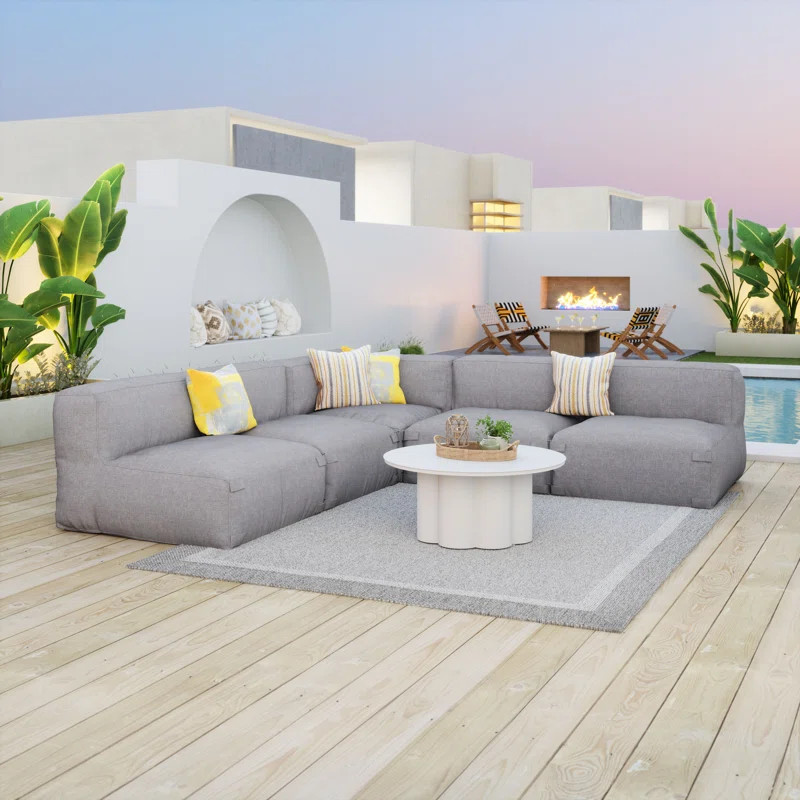 Luanda Outdoor Lounge Chair with Cushion | AllModern