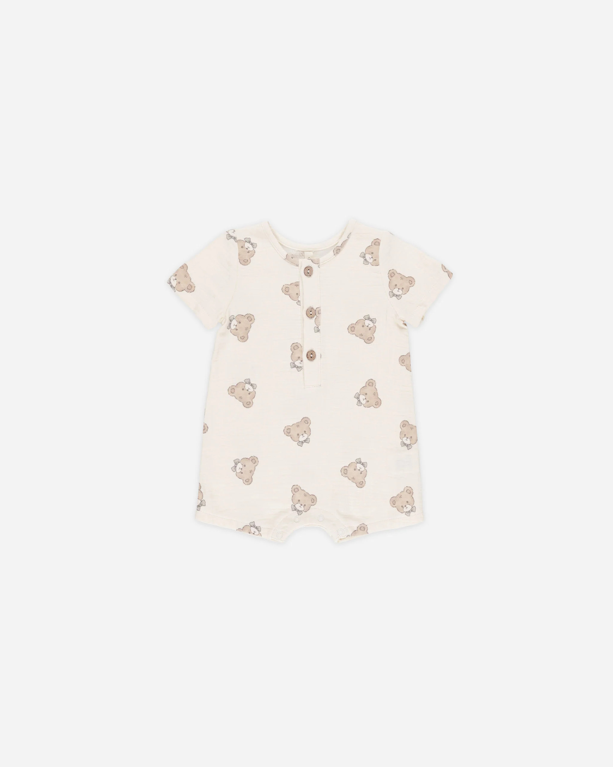 Short Sleeve Woven Romper || Teddy | Rylee + Cru