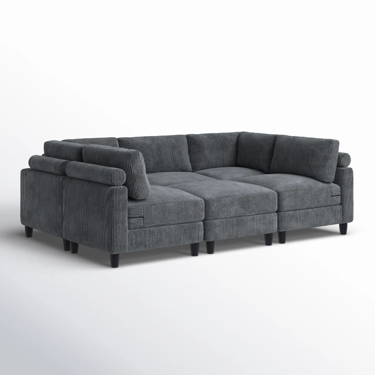 Wade Logan® Avaah Reversible Modular Corner Sectional with Ottoman & Reviews | Wayfair | Wayfair North America