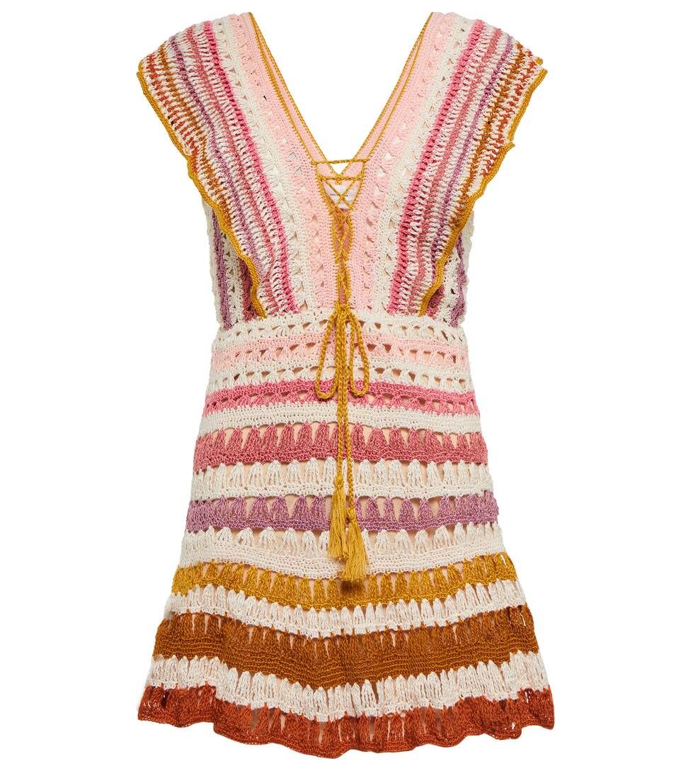 Farrah striped crochet minidress | Mytheresa (INTL)