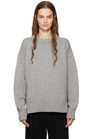 The Row - Gray Ophelia Sweater | SSENSE