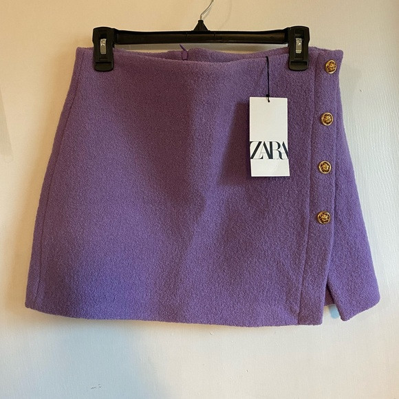 Zara Lilac Textured Skirt | Poshmark