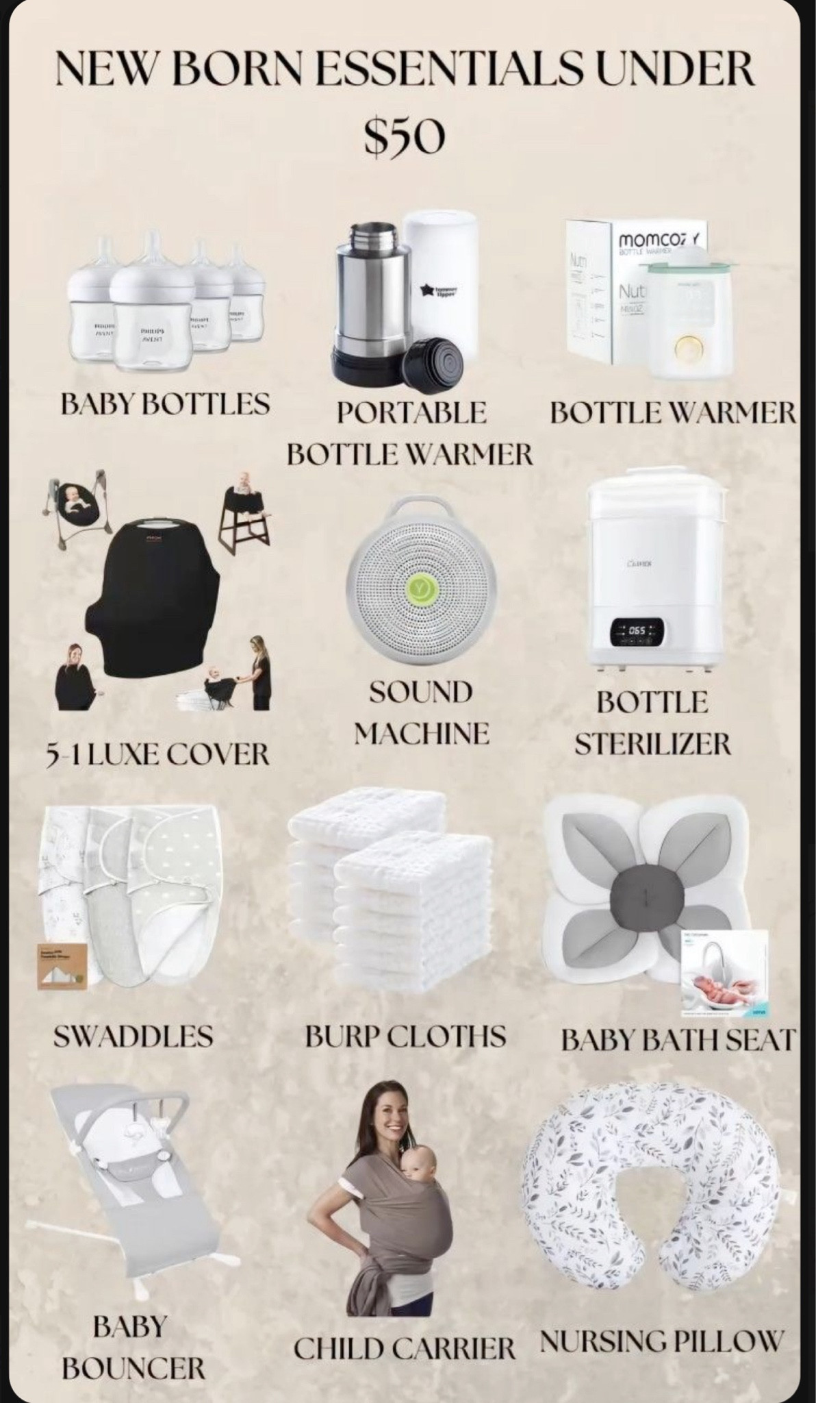 New born essentials under $50

#LTKFindsUnder50 #LTKGiftGuide #LTKBaby