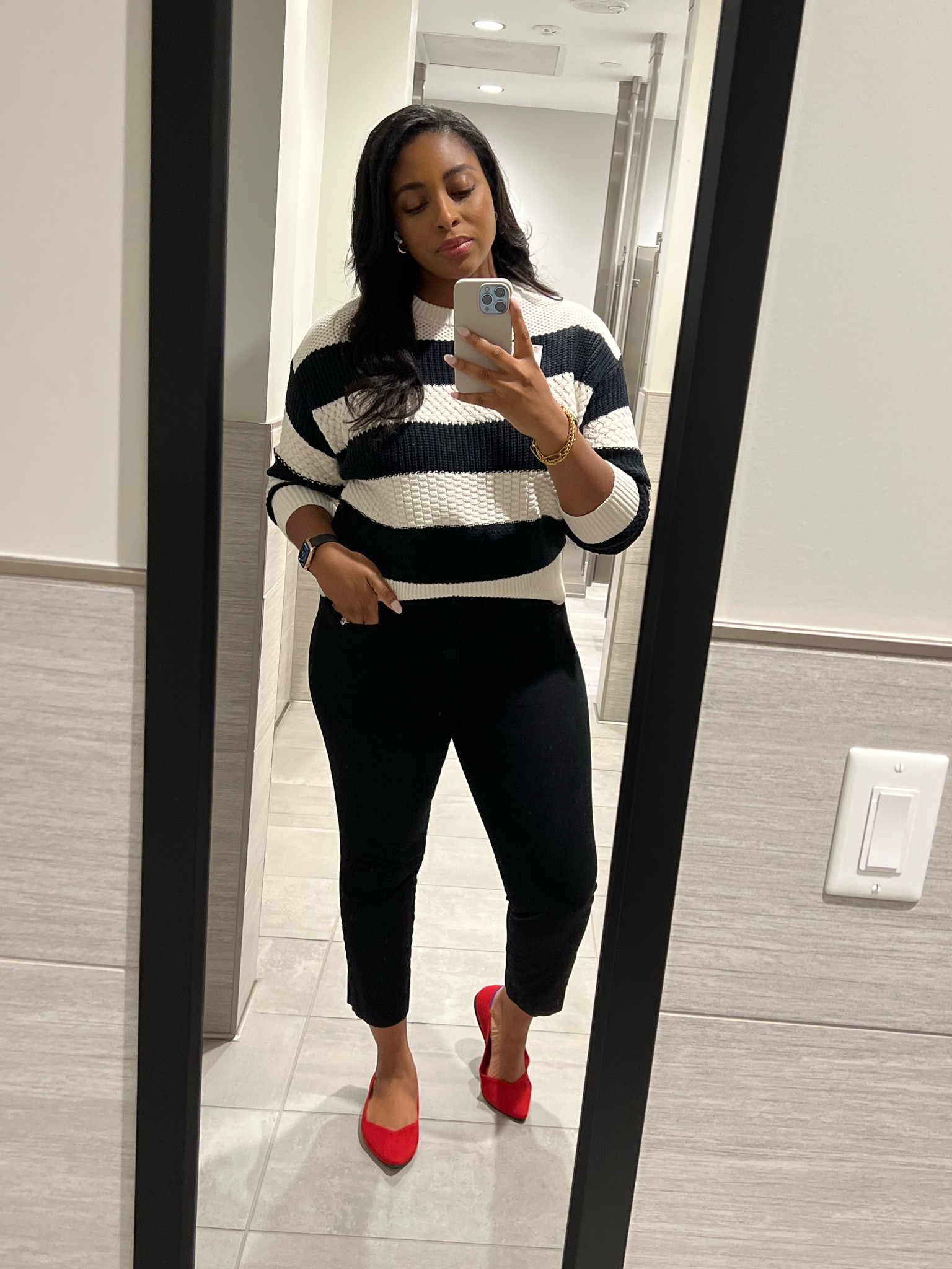 Work wear, Chunky knit sweater, Rothys 


#LTKshoecrush #LTKunder50 #LTKunder100