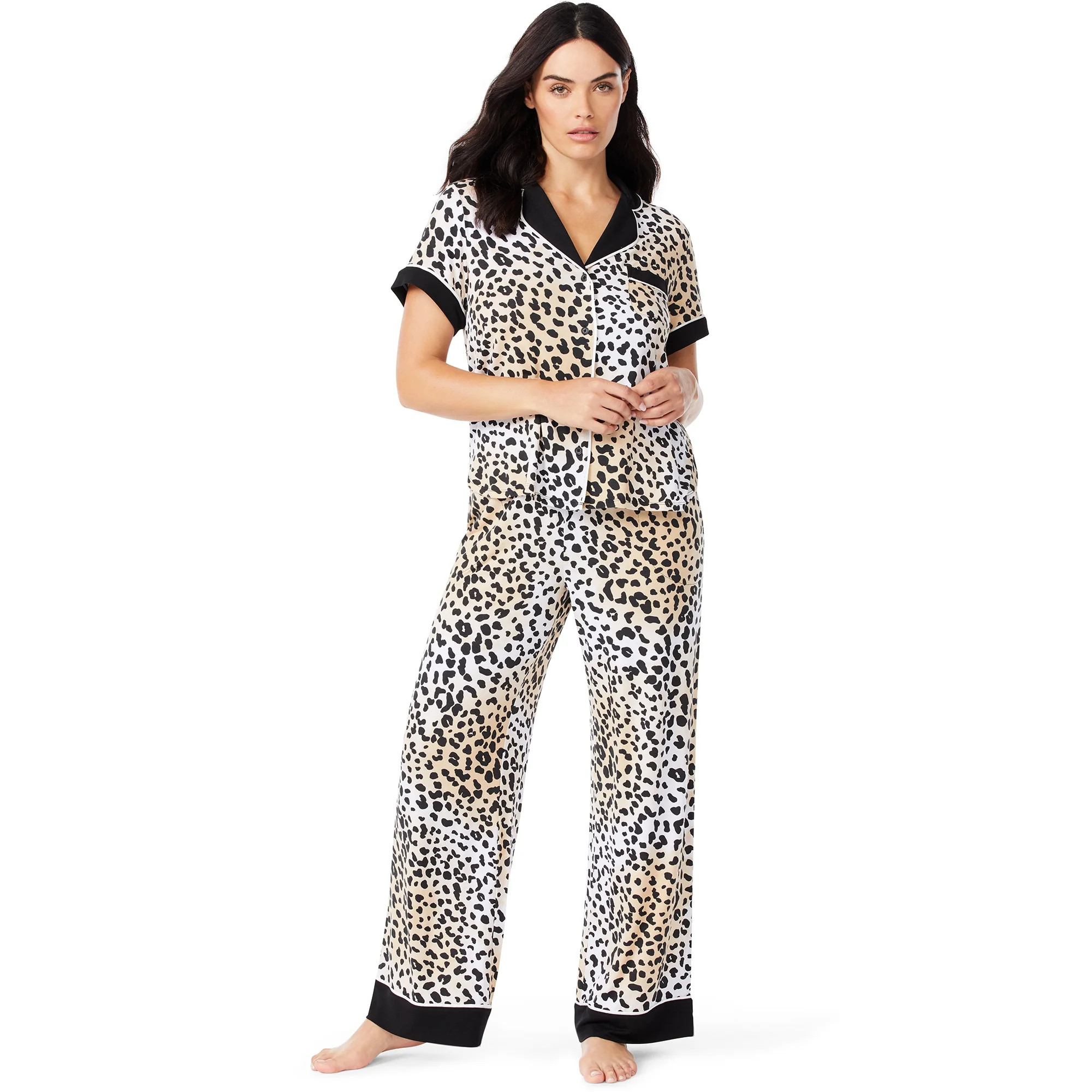 Sofia Intimates by Sofia Vergara Women's and Women's Plus Top and Pants Pajama Set, 2-Piece | Walmart (US)