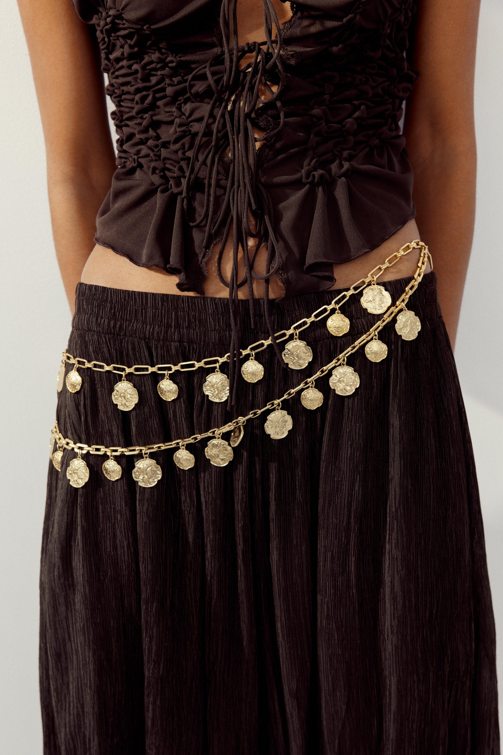 METAL COIN BELT | Zara UK