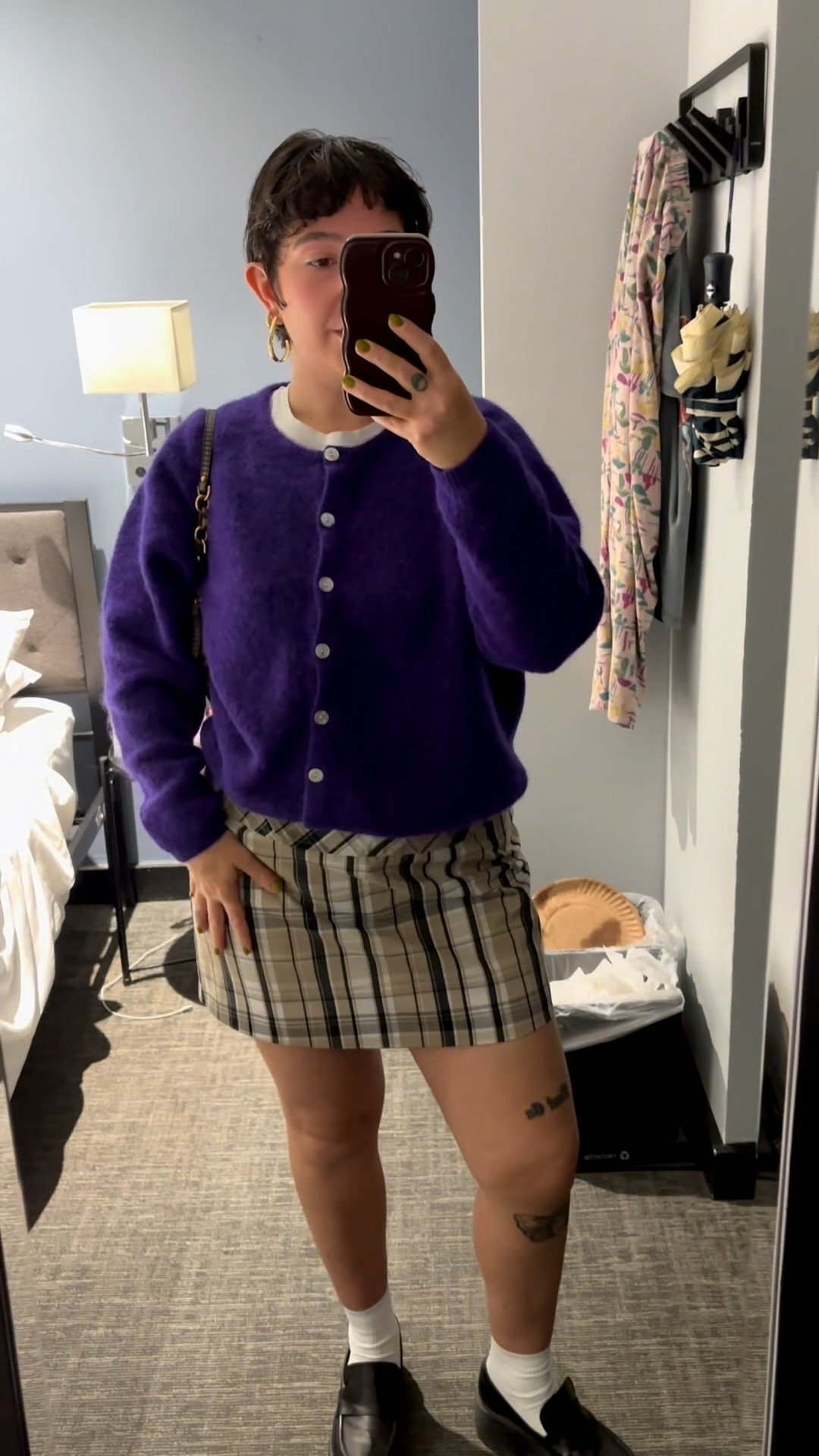 This deep purple colour is the new burgundy 💟 Love my American Vintage cardigan #sweater #falloutfit #cozy 

#LTKPetite #LTKStyleTip #LTKSeasonal