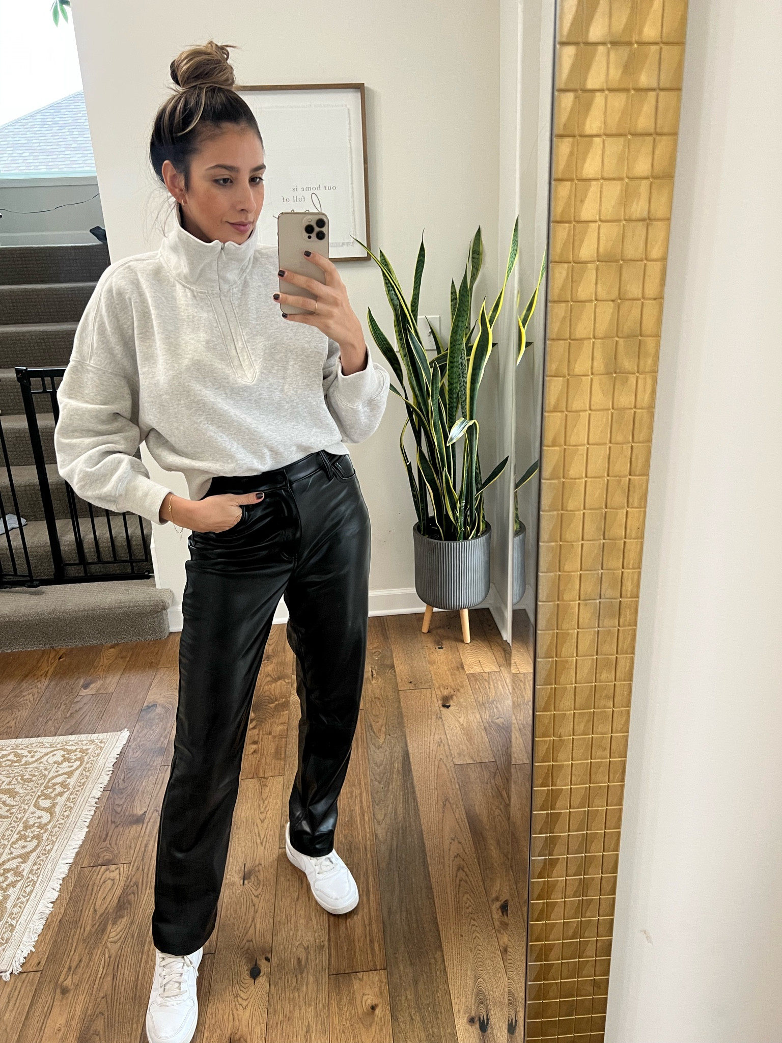 Another casual option with leather pants 🖤loved this combo!


#LTKshoecrush #LTKxAF #LTKstyletip