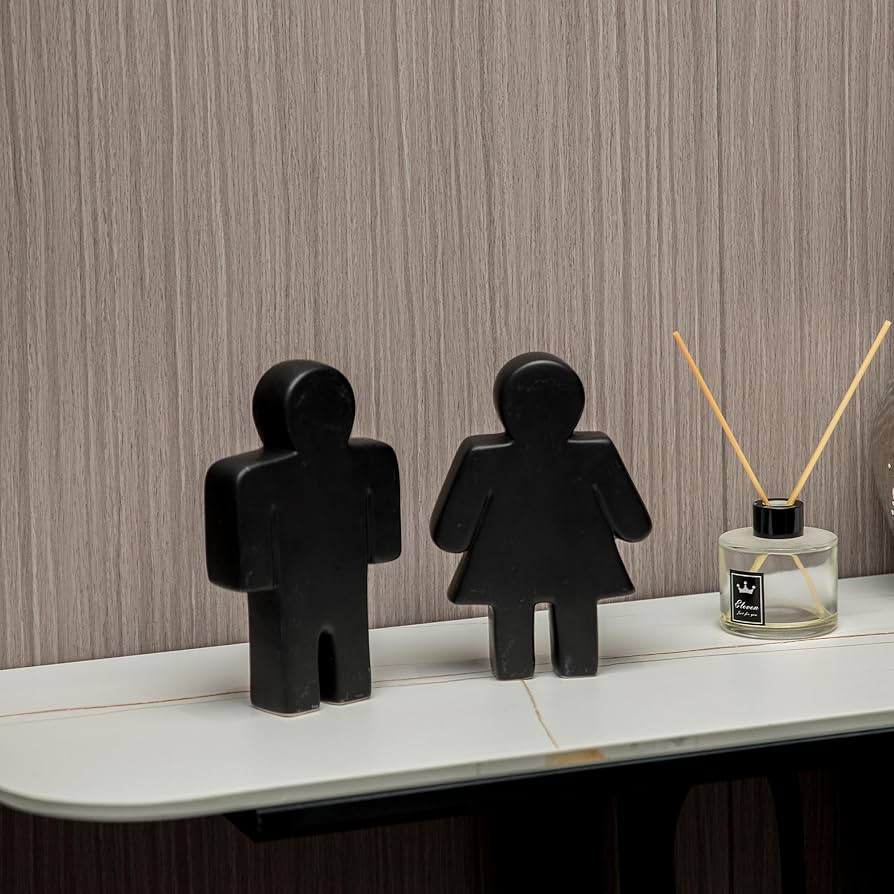 Defined Deco Men & Women Ceramics Figures Decorative Objects, Funny Bathroom Decor for Shelves,Sh... | Amazon (US)