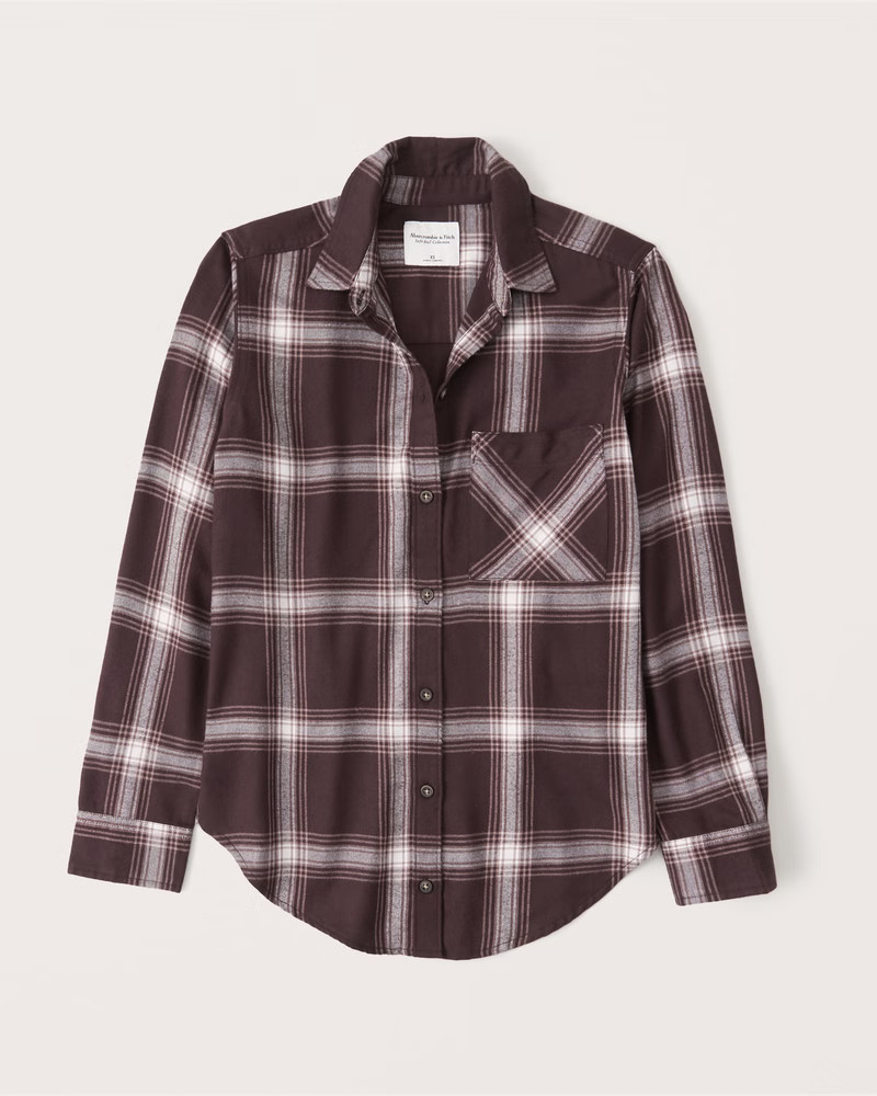 Boyfriend Flannel Shirt | Abercrombie & Fitch (US)