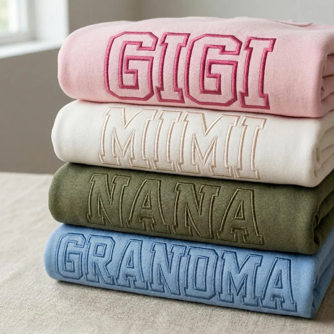 Grandma Sweatshirt Embroidered, Gigi Mimi Nana Sweatshirt, Mother’s Day Gift for Grandma, Perso... | Etsy (US)