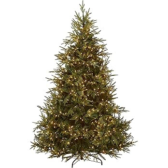 National Tree Company Pre-Lit 'Feel Real' Artificial Full Christmas Tree, Green, Frasier Grande, ... | Amazon (US)