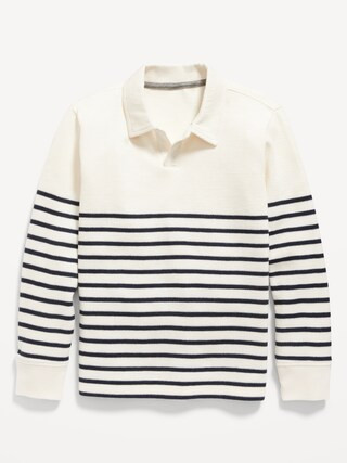 French Rib-Knit Polo Sweater for Boys | Old Navy (US)