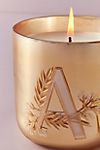 Holly Monogram Glass Candle | Anthropologie (US)