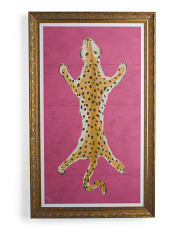 30x46 Pink Leopard Framed Wall Art | Marshalls