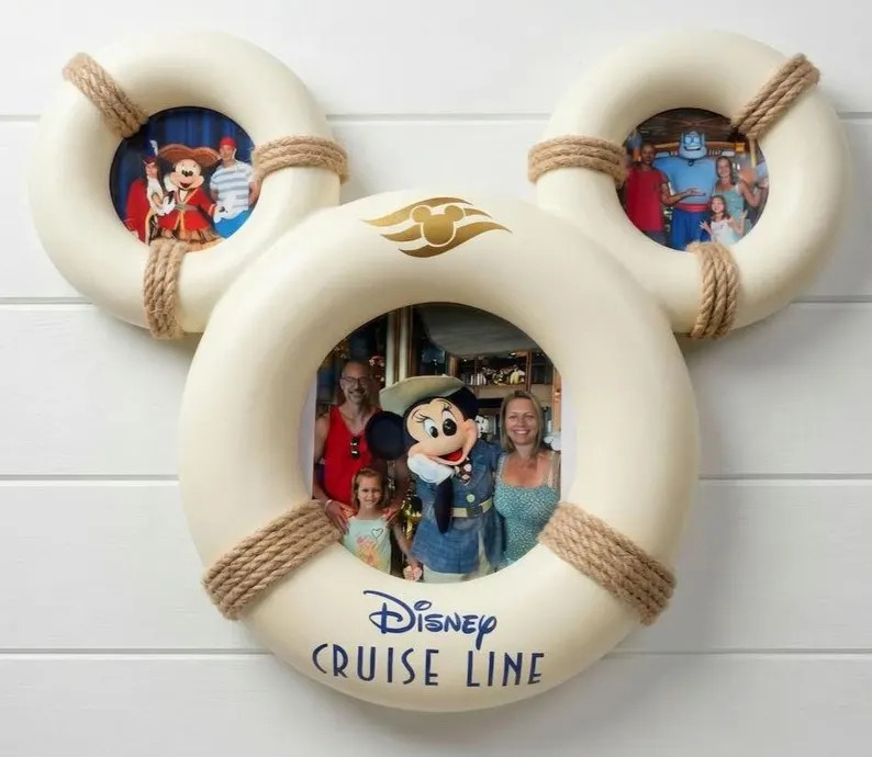 Disney Cruise Line Picture 6x8 Photo Frame | Custom Ship Name | Mickey Head Life Preserver Photo ... | Etsy (US)