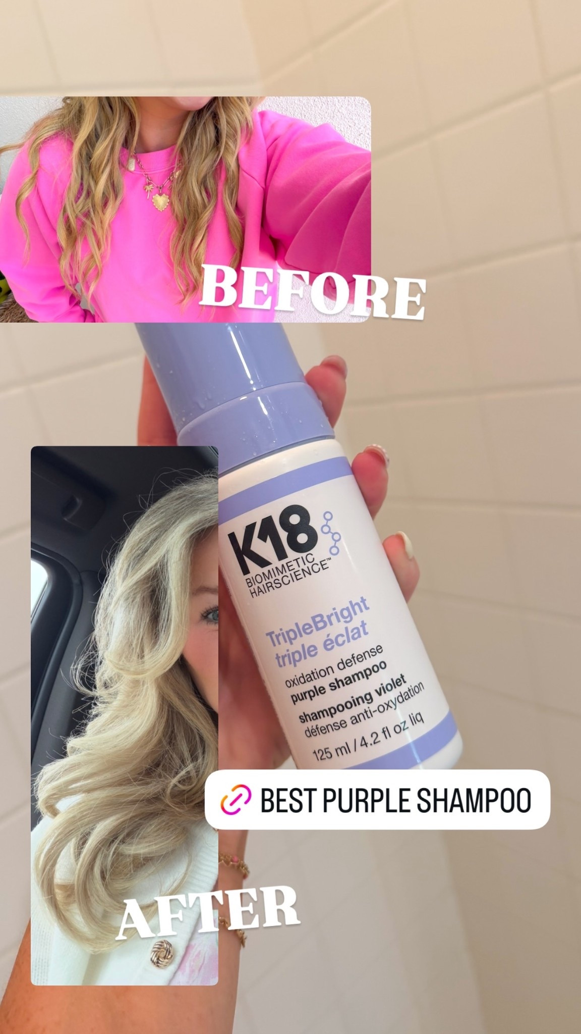 BEFORE AFTER brassy hair be gone!!