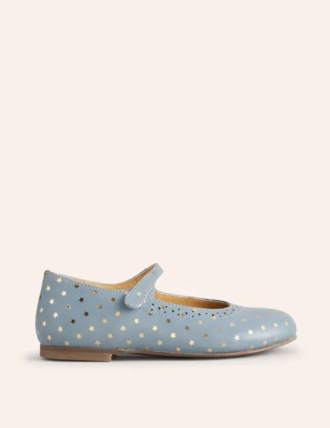 Gold Foil Star Mary Janes | Boden (US)