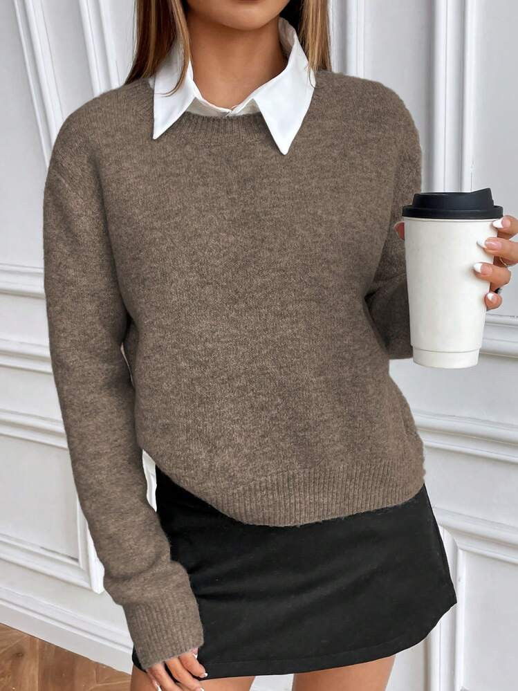 Sweater Brown | SHEIN
