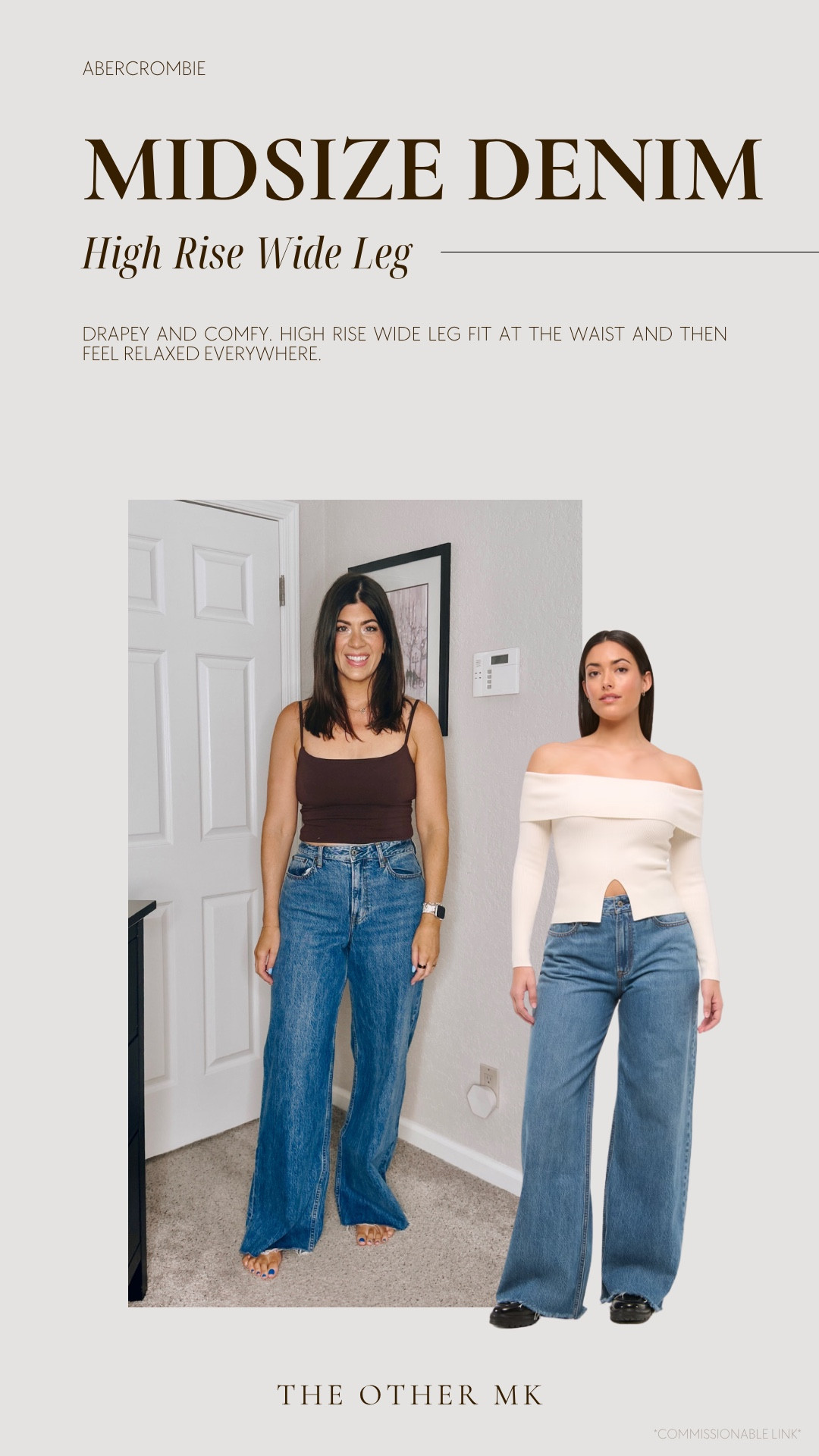 Wearing size 29 long curve and use code DENIMAF! 

Drapey and comfy. High rise wide leg fit at the waist and then feel relaxed everywhere. 

denim sale, fall jeans, fall denim, jeans on sale, midsize denim, Abercrombie jeans 

 

#LTKSeasonal #LTKSaleAlert #LTKMidsize