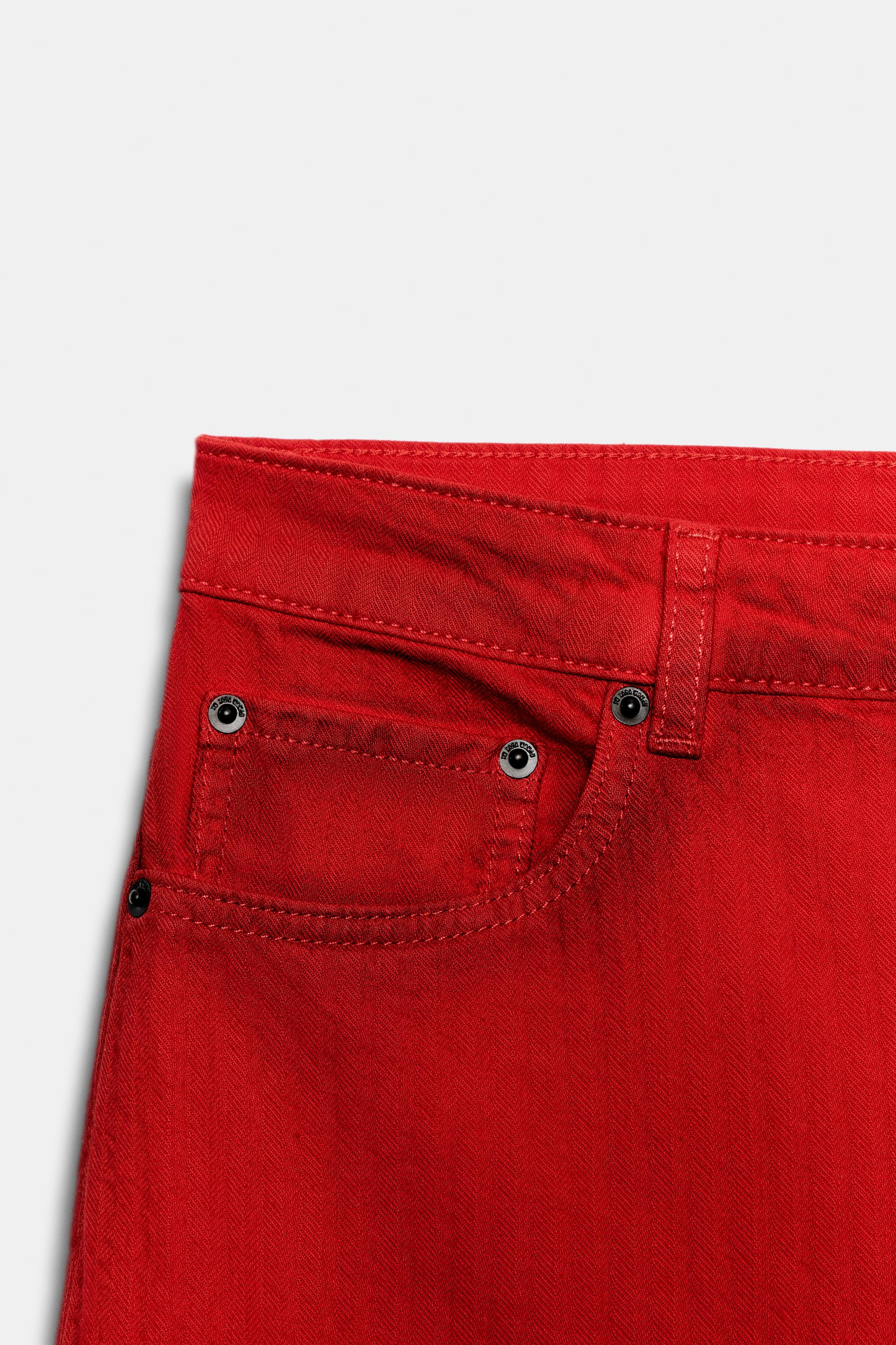 ZW COLLECTION LOW RISE STRAIGHT LEG JEANS | Zara US