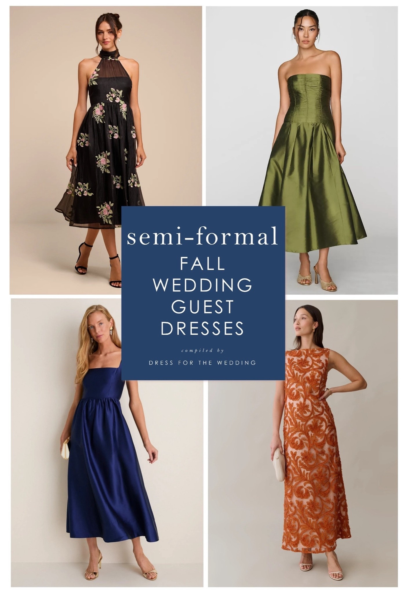Semi formal dresses for fall wedding guests 🍂
Midi dresses and maxi dresses in semi-formal dress styles for fall. New ideas for wedding guest dresses for 2026. 
Featuring dresses from @Lulus @Tuckernuck @Few Moda @Anthropologie

#LTKWedding #LTKSeasonal #LTKootd