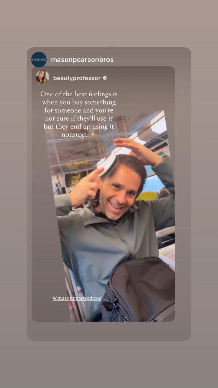 Looking for a beauty product your husband will actually use. Splurge on the best boar bristle pocket brush on the market…iconic and utilitarian! ⚡️

#LTKBeauty #LTKVideo #LTKStyleTip