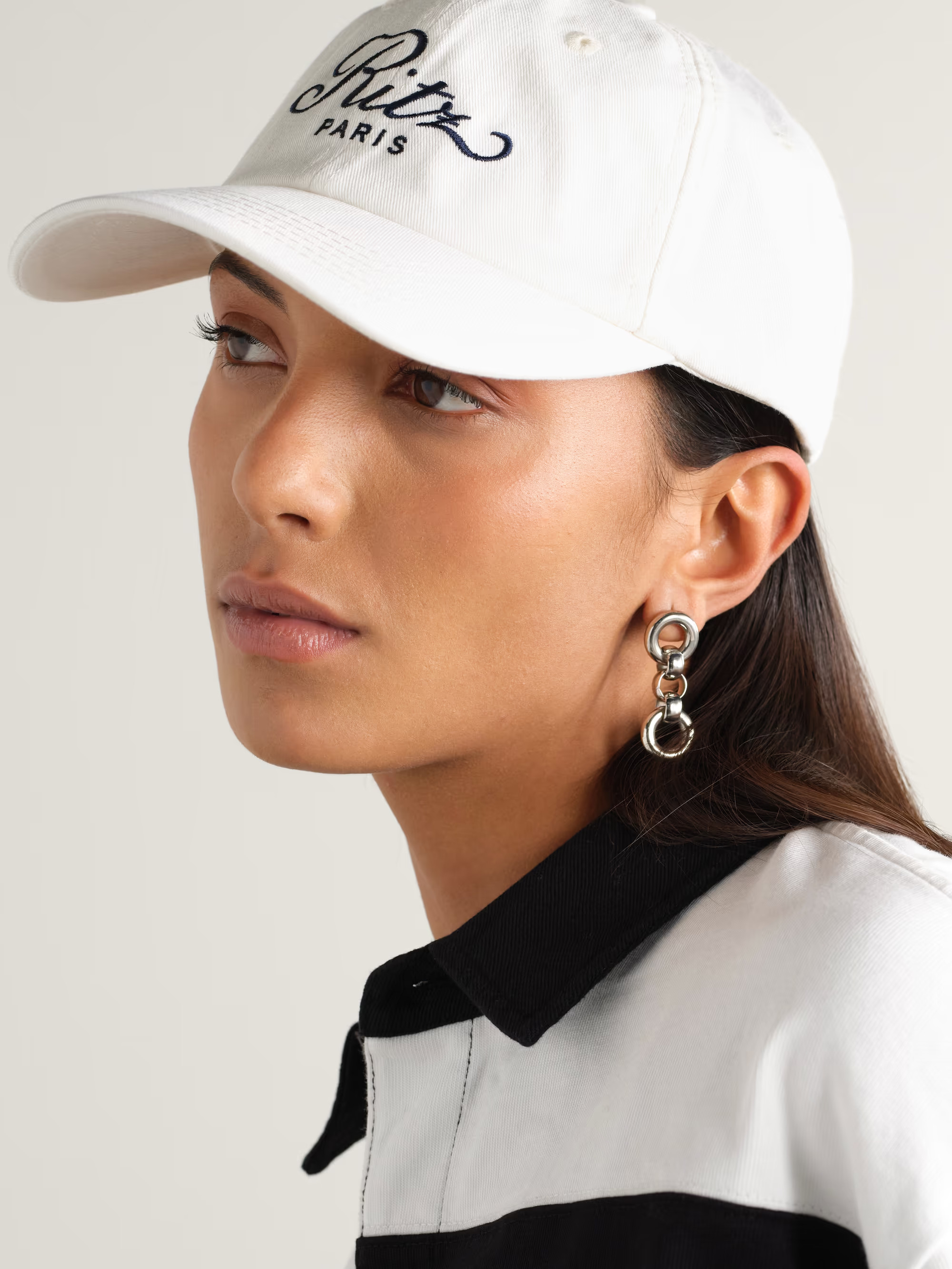 + Ritz Paris embroidered cotton-twill baseball cap | NET-A-PORTER (US)