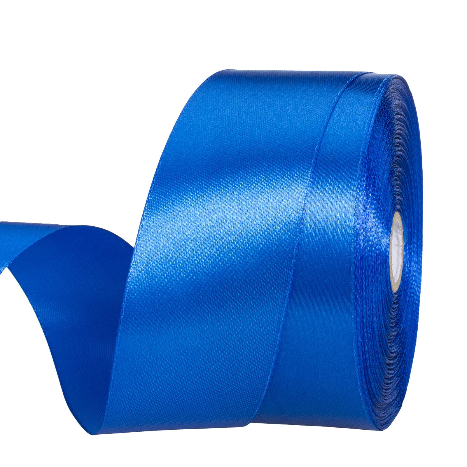 1 1/2 Inch Royal Blue Solid Satin Ribbon, 50 Yards Craft Fabric Ribbon for Gift Wrapping Floral B... | Amazon (US)