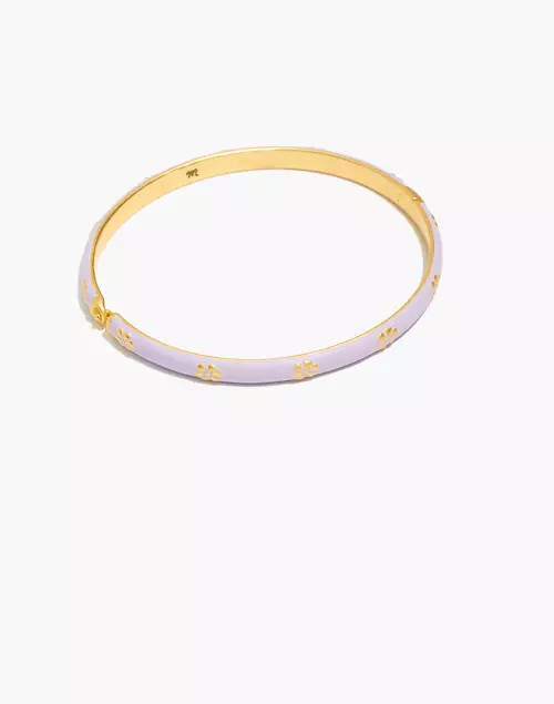 Retro Daisy Enamel Bangle Bracelet | Madewell