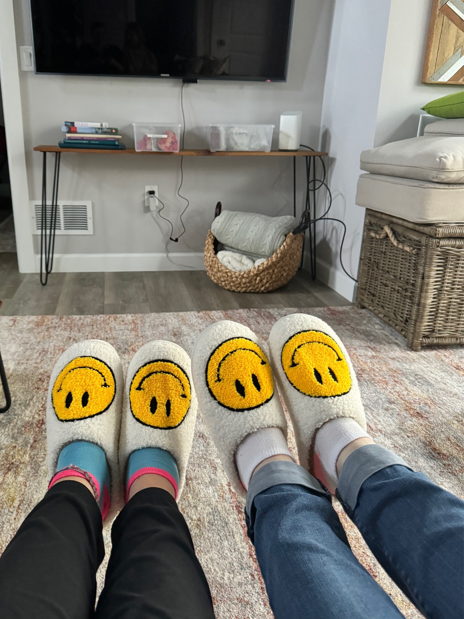 Sharing these super comfy and adorable slippers from my bestie weekend. 🙂 They were perfect to wear around the cottage especially with the cold, wet weather outside. 🙂 They’re a warm hug for your feet. 🙂 bestie gifts - Galentine’s day gifts - girls night in - comfy slippers - cold weather slippers - smiley face slippers - fun slippers - house shoes - girl gifts - Valentine’s Day gifts - smiley face

#LTKMostLoved #LTKGiftGuide #LTKfindsunder50