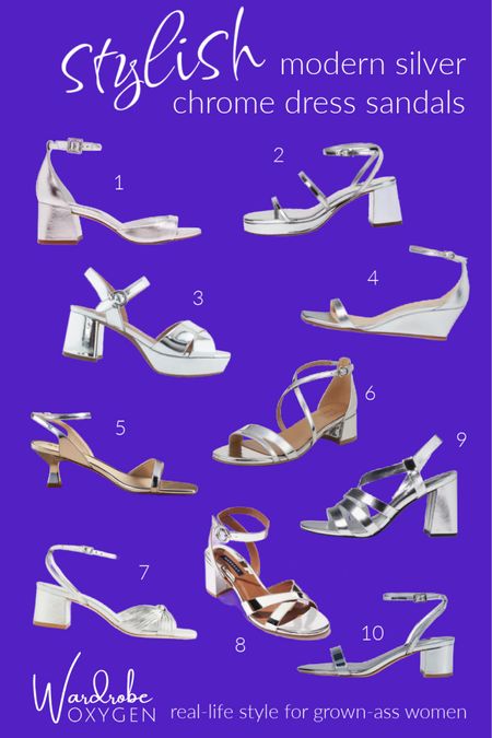 The quickest way to update your closet with the hottest fashion trend and add glamour and shine is a pair of silver chrome mirror heels. Widths, walkable heels, and comfort with style in these picks! 

#LTKstyletip #LTKshoecrush #LTKover40