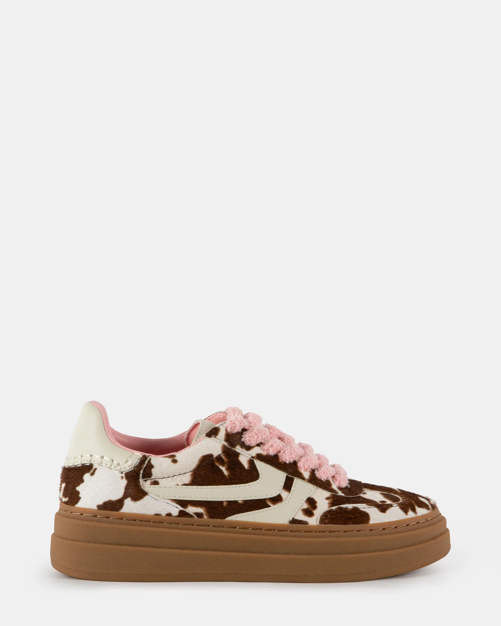 DODGE-C Cow Low-Top Platform Sneaker | Women's Designer Sneakers | Steve Madden (Canada)