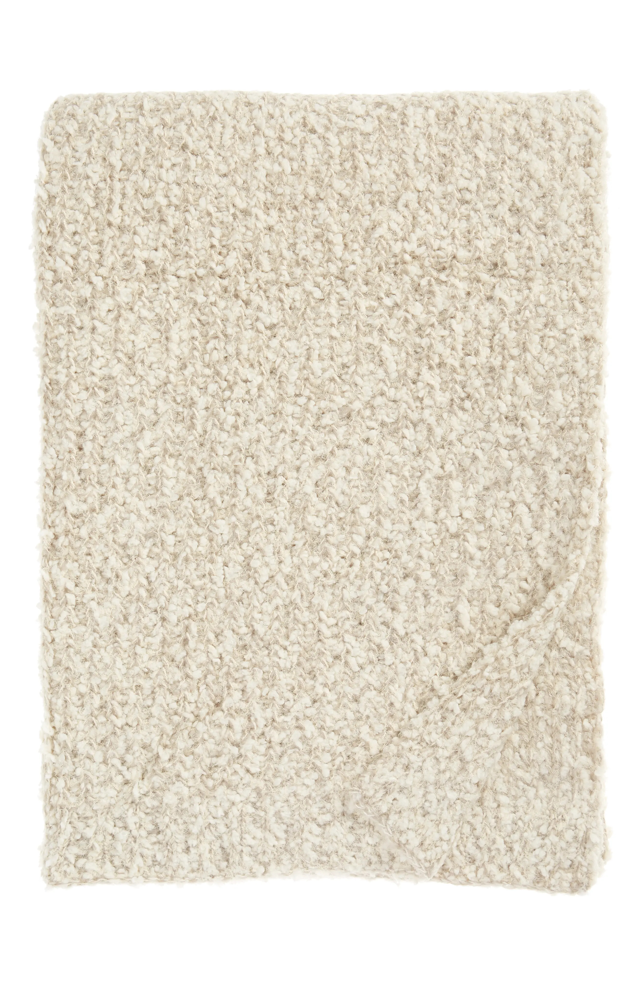 Nordstrom Lyla Knit Throw Blanket, Size One Size - Beige | Nordstrom