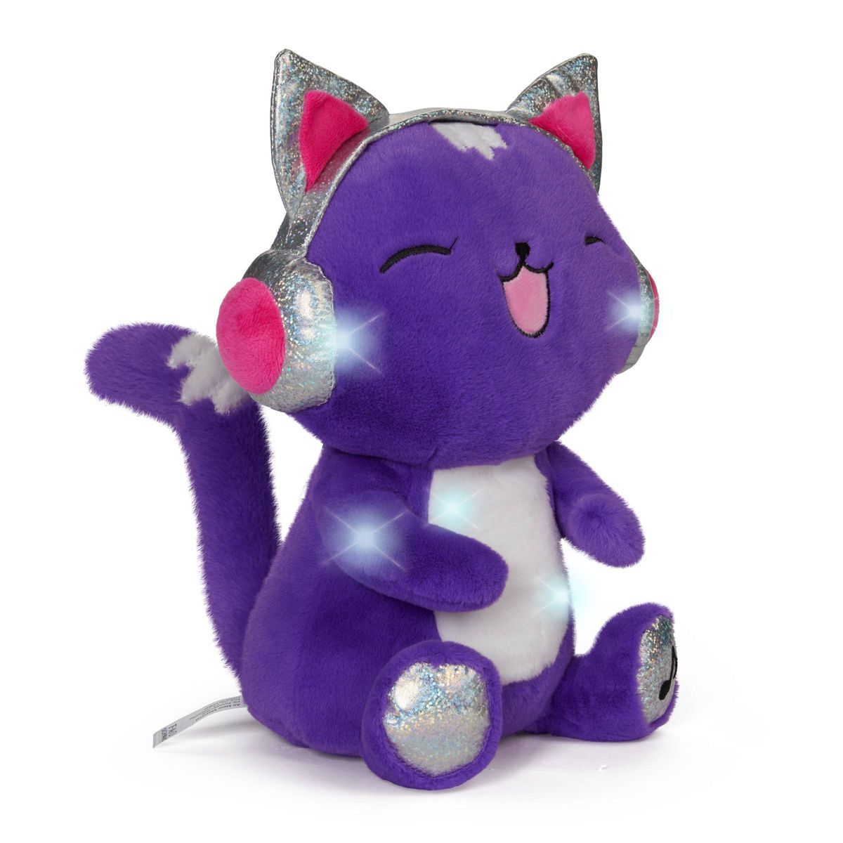 FAO Schwarz Glow Brights Plush with Lights and Sounds 13" DJ Cat | Target