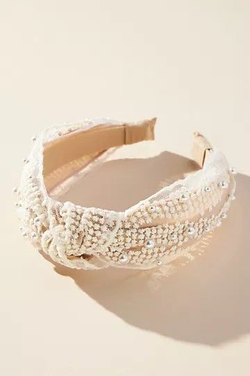 Lace Top-Knot Headband | Anthropologie (US)