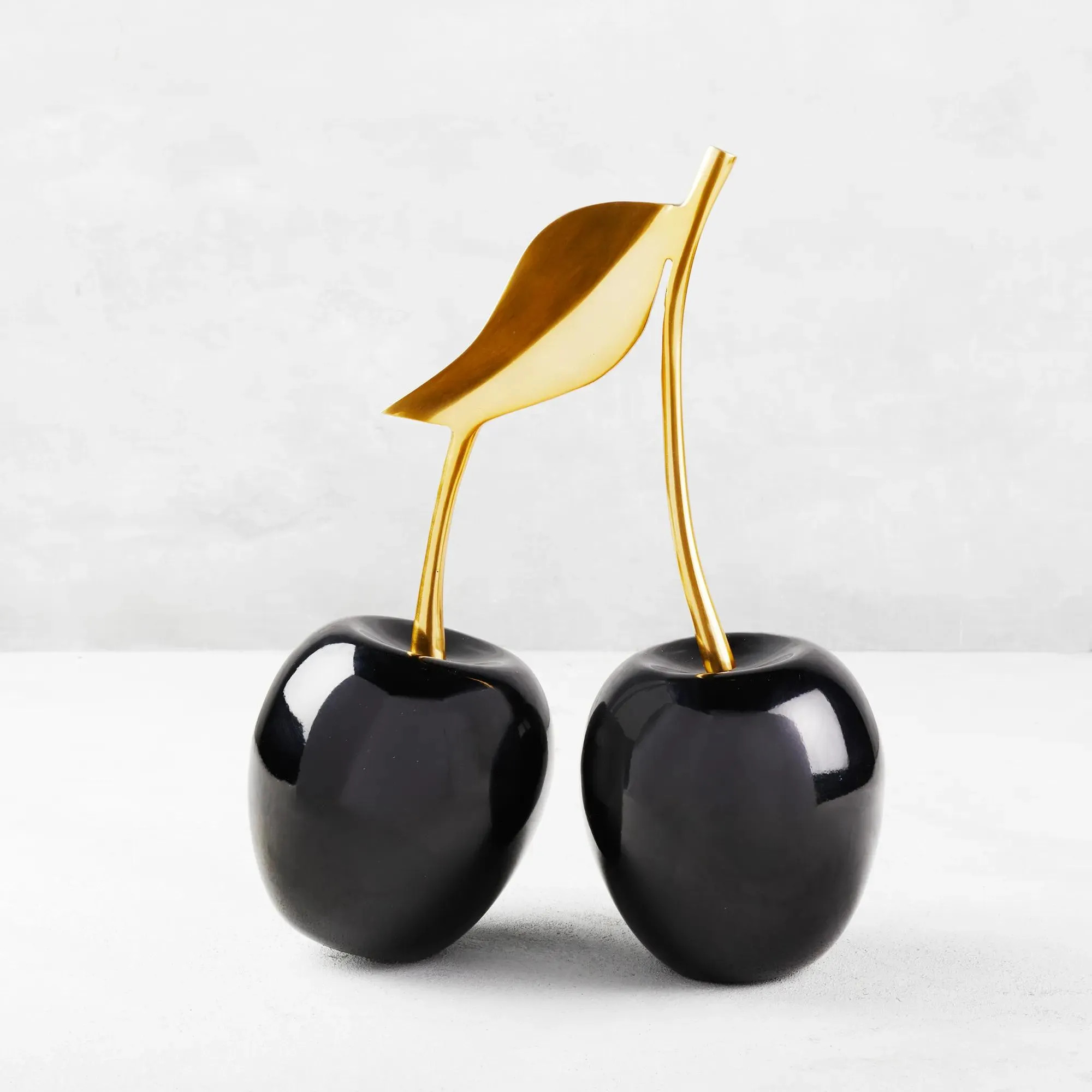 Gold/Black Oversized Cherries | Z Gallerie