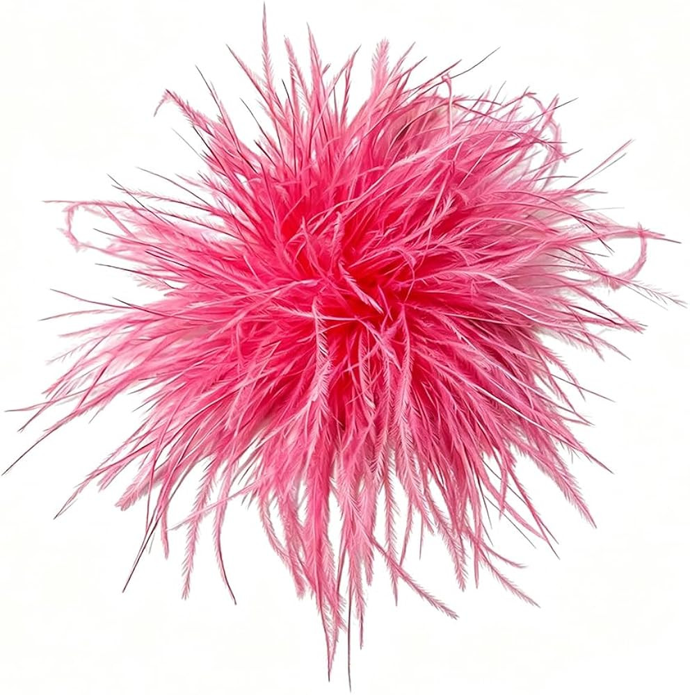 Dainty Feather Flower Large Brooch Pin for Women Men Elegant Oversized Floral Lapel Pins Shawl Dr... | Amazon (US)