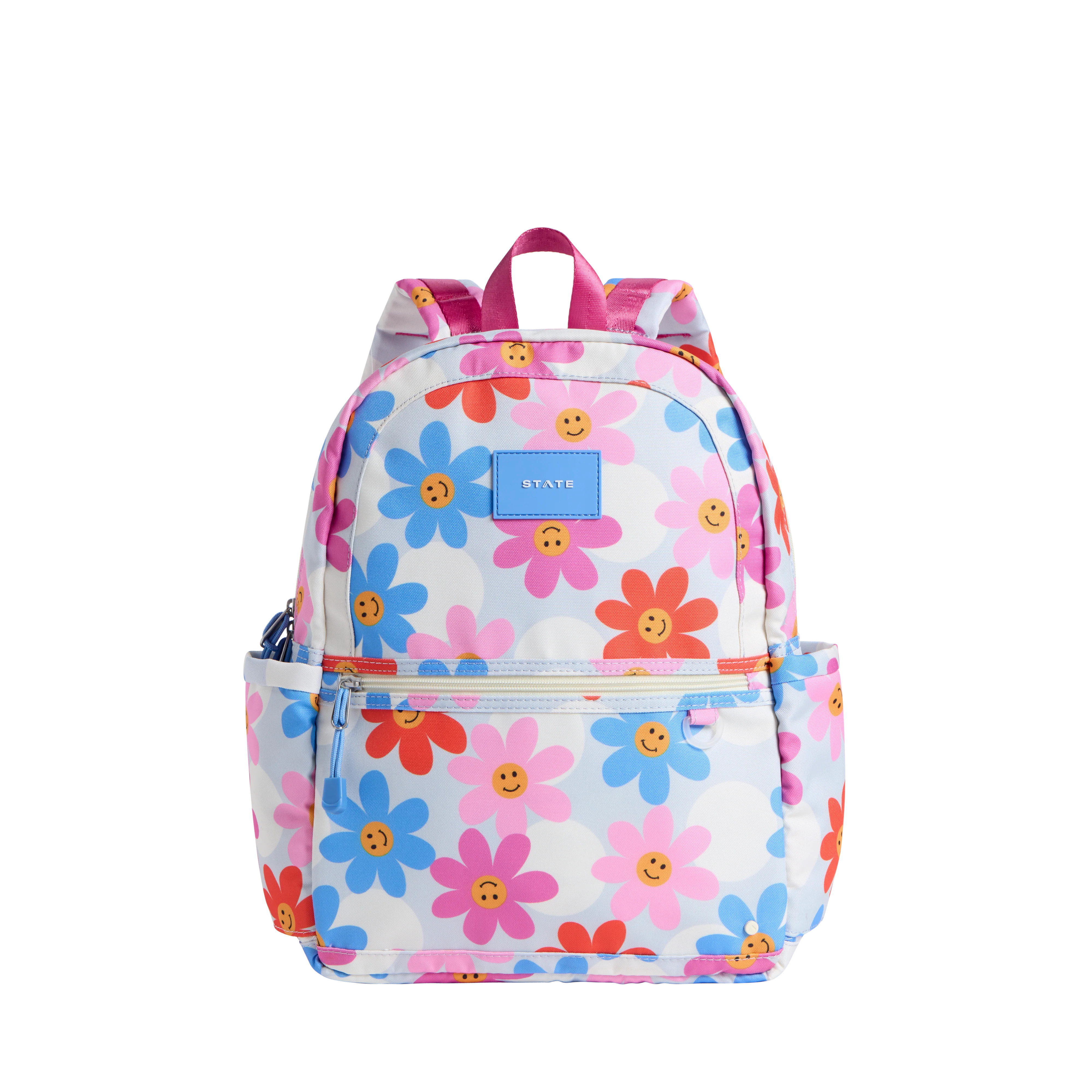 STATE Bags | Kane Kids Double Pocket Backpack Recycled Poly Canvas Daisies | STATE Bags