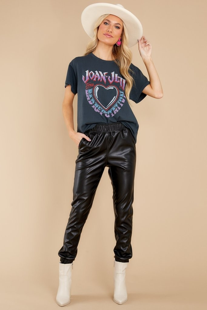 Joan Jett Reputation Vintage Black Tour Tee | Red Dress 