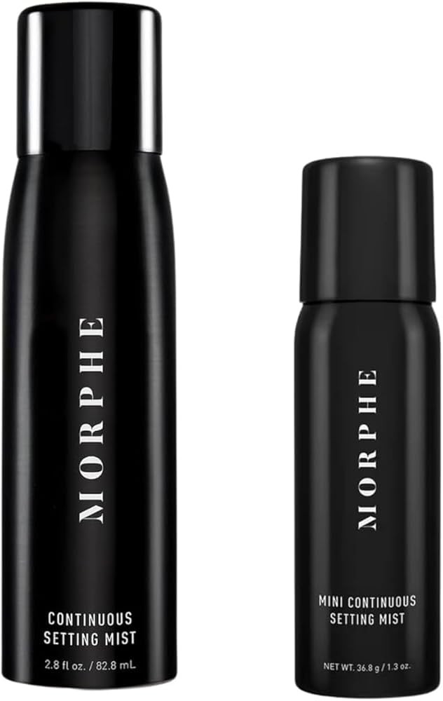 Morphe Continuous Setting Spray for Makeup with a Radiant Finish (2.8 Fl oz) + Morphe Mini Contin... | Amazon (US)